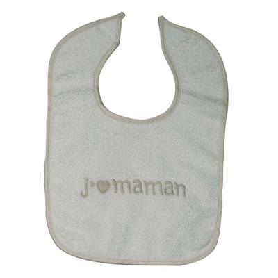 Bavoir en coton bio personnalisable